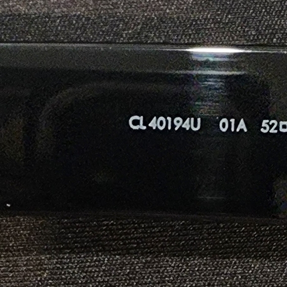 Celine Triomphe Logo Black Oval Sunglasses 52mm CL40194U - Picture 5 of 8